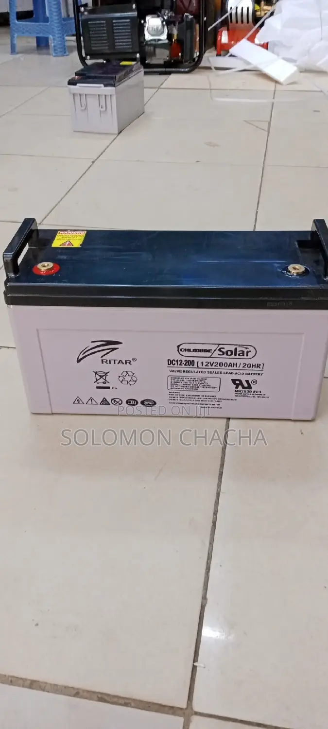 Ritar 200ah/12v Chloride Solar Battery
