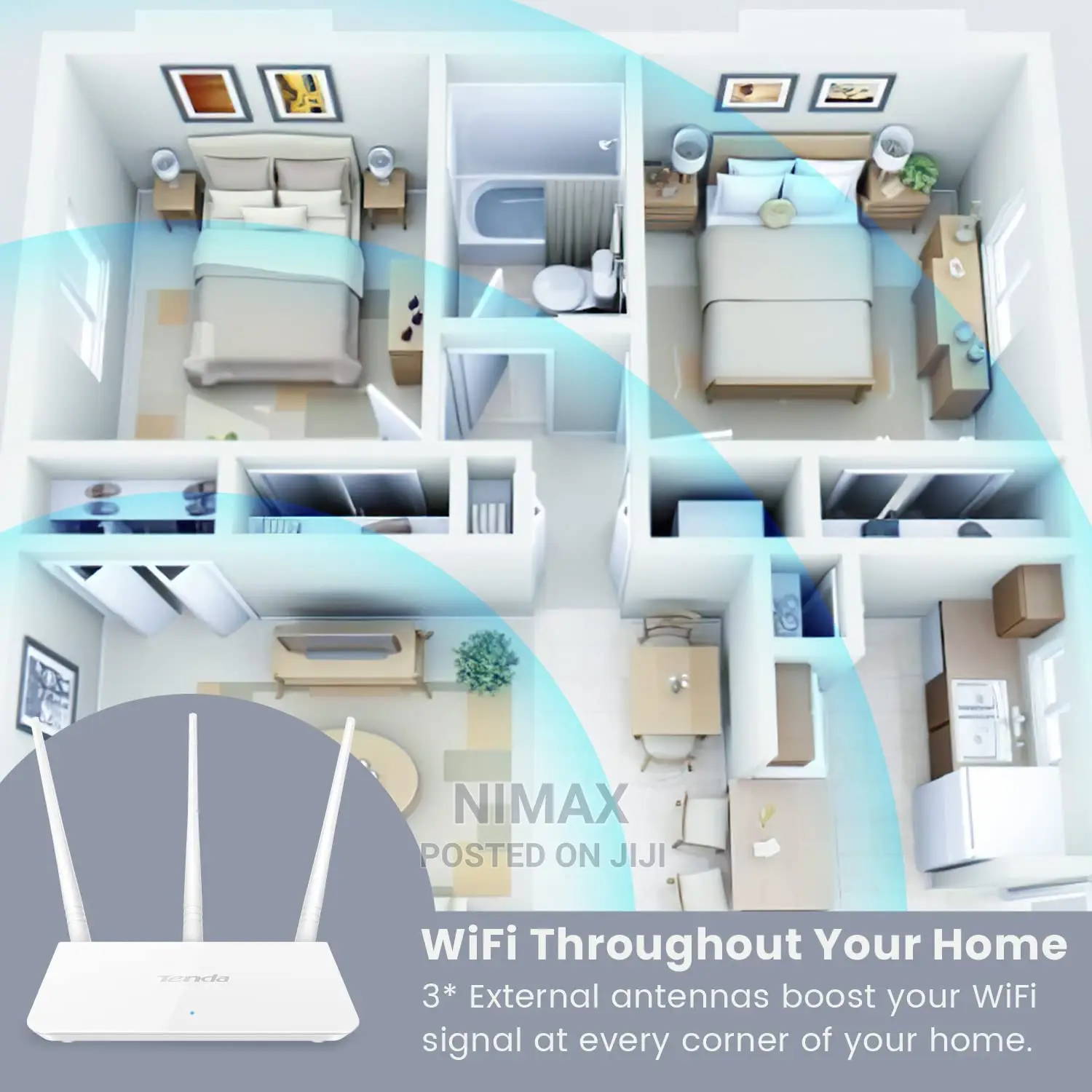 Tenda F3 300mbps Wireless Wi-Fi Router