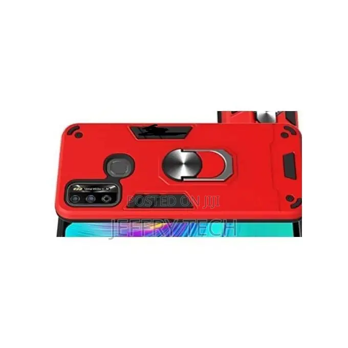 Ring Cover Phone Case for Infinix Hot Note 9 Play Red