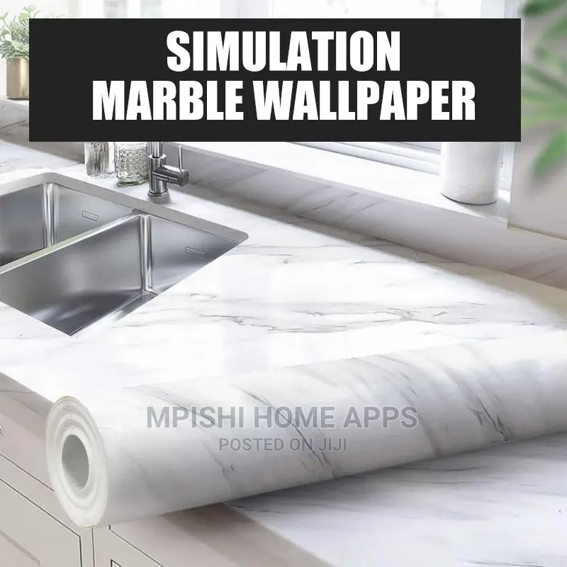 Kitchen Marble Contact Wallpaper