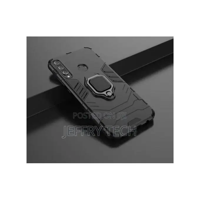 Ring Cover Phone Case for Huawei Y6p 2020 Black