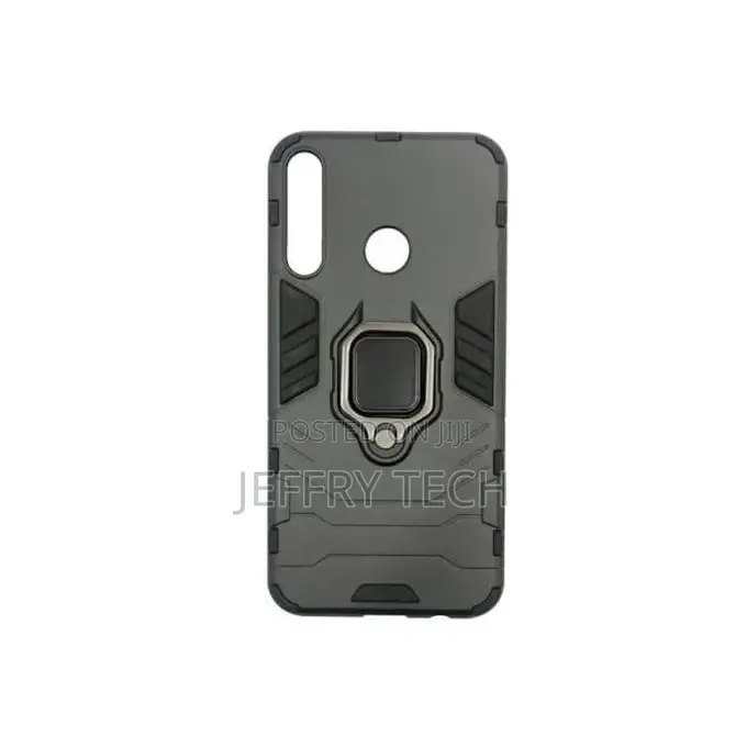Ring Cover Phone Case for Huawei Y6p 2020 Black