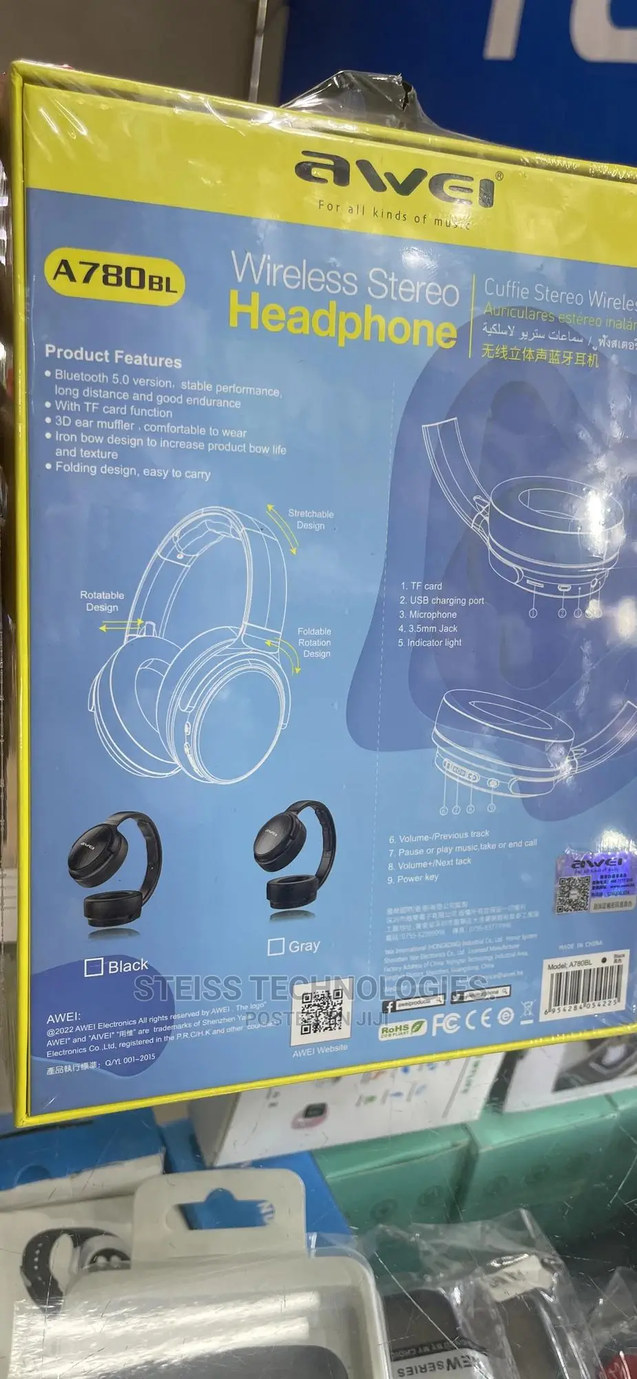 Awei Wireless Stereo Headphones