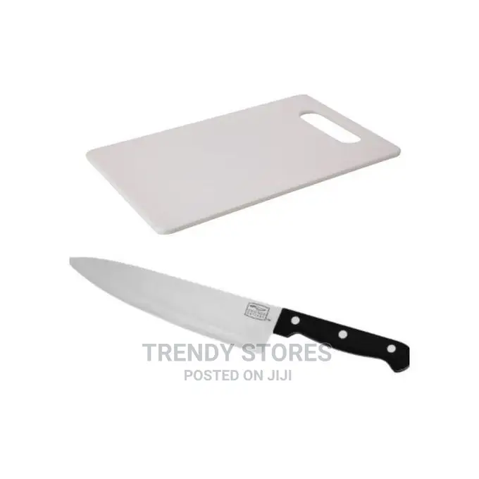 Chopping Board + 8 Inches Kitchen Knife + FREE Peeler
