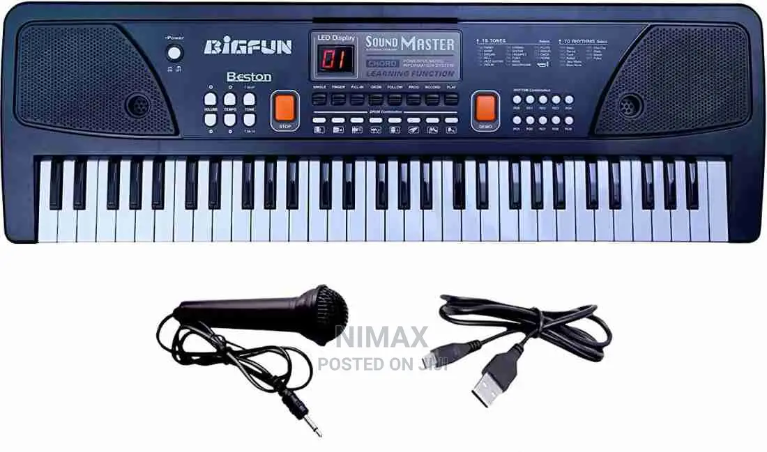 Piano Mega Size With Mic 61keys