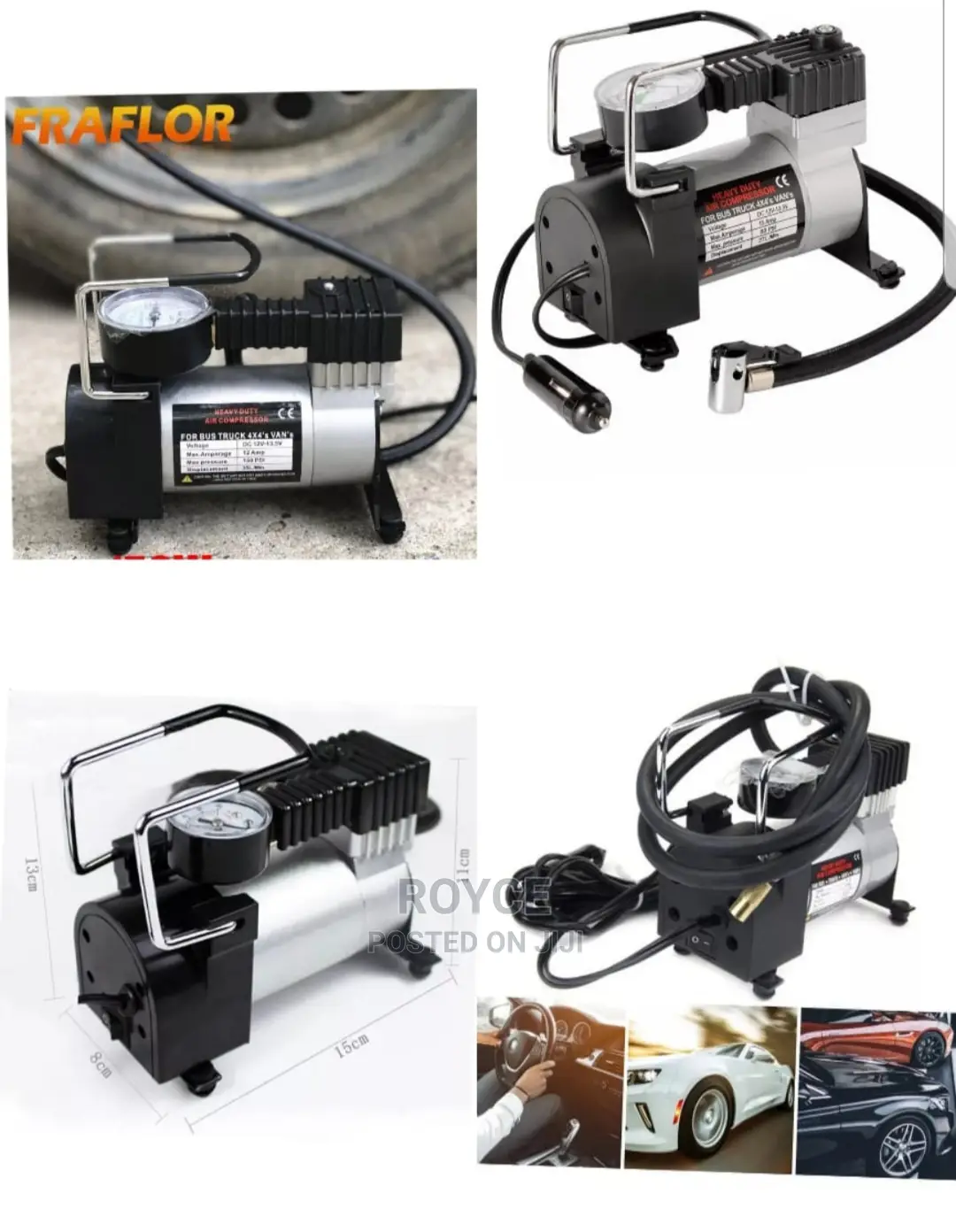 12v Single Cylinder Emergency Car Inflator