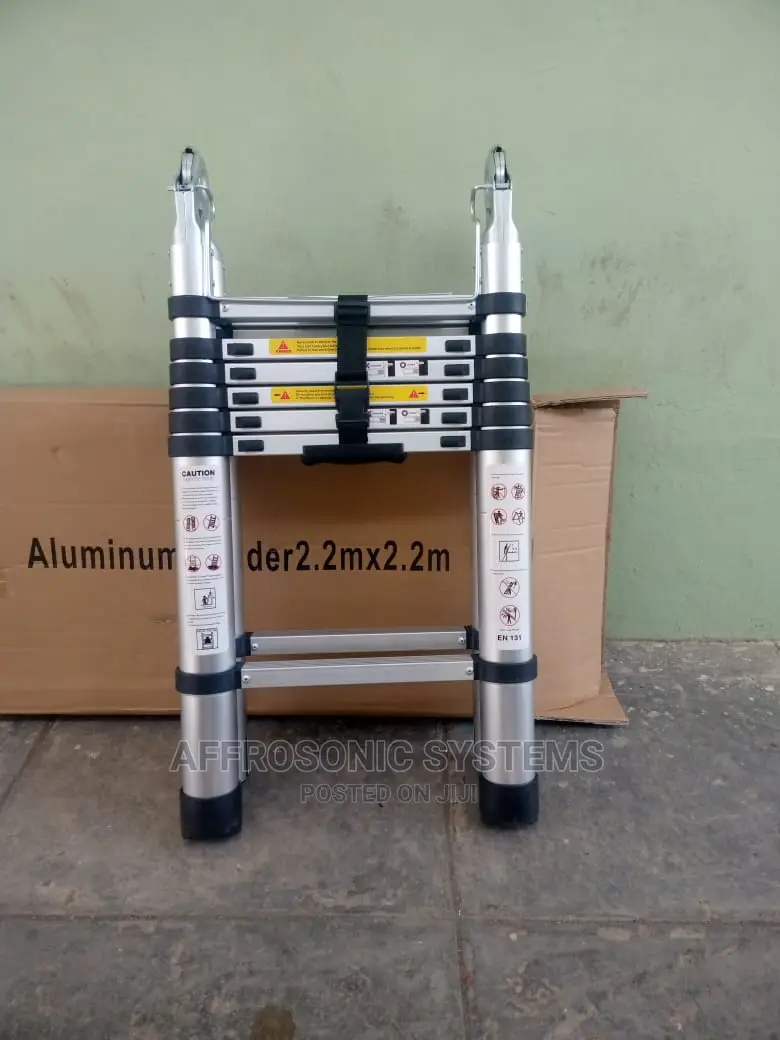 2.2m/4.4m Double Aluminium Telescopic Ladder