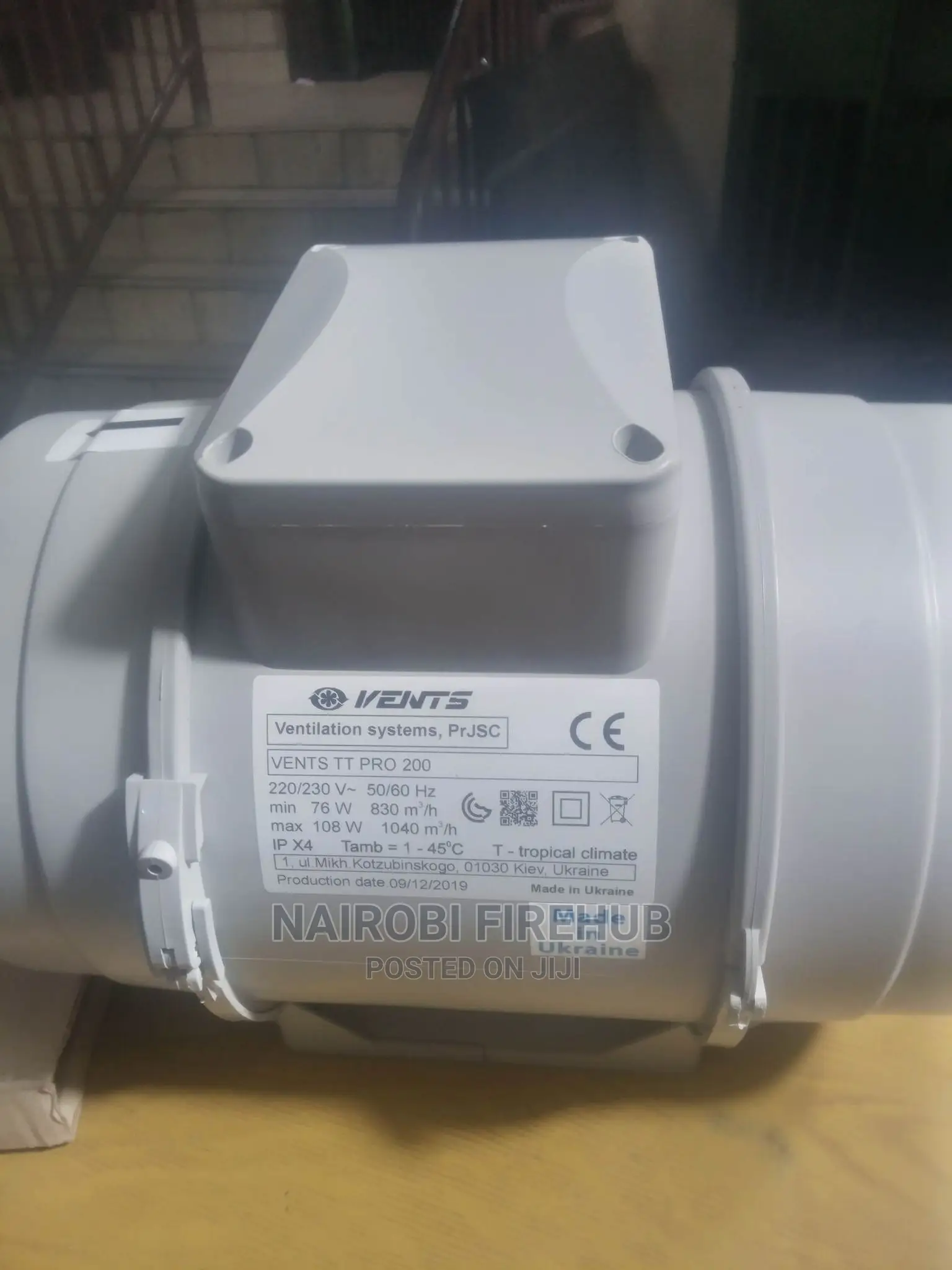 In Line Mixed Flow Fan TT PRO 200