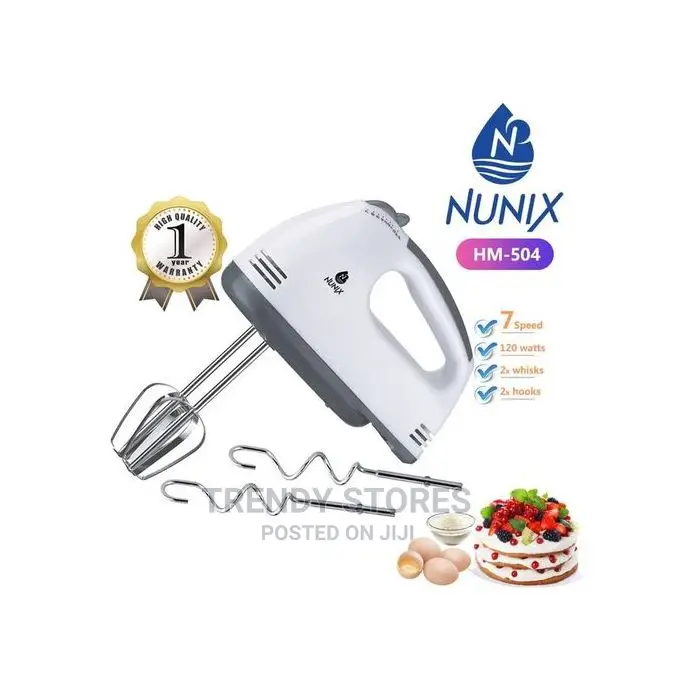Portable Hand Mixer Plus Free Round Tins Measuring Cups