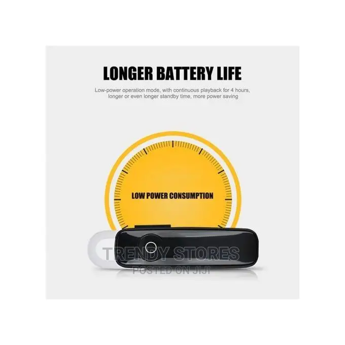 Earphone Bluetooth 4.0 Wireless Sports Headset - Rechargeab