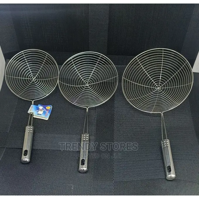 Stainless Steel Deep Fryer Mesh Strainer -Set of 3