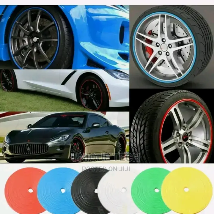 8M Car Wheel Hub Rim Edge Protector Ring Tire Guard Rubber