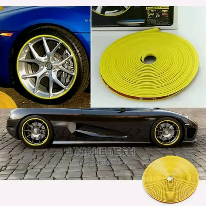 8M Car Wheel Hub Rim Edge Protector Ring Tire Guard Rubber