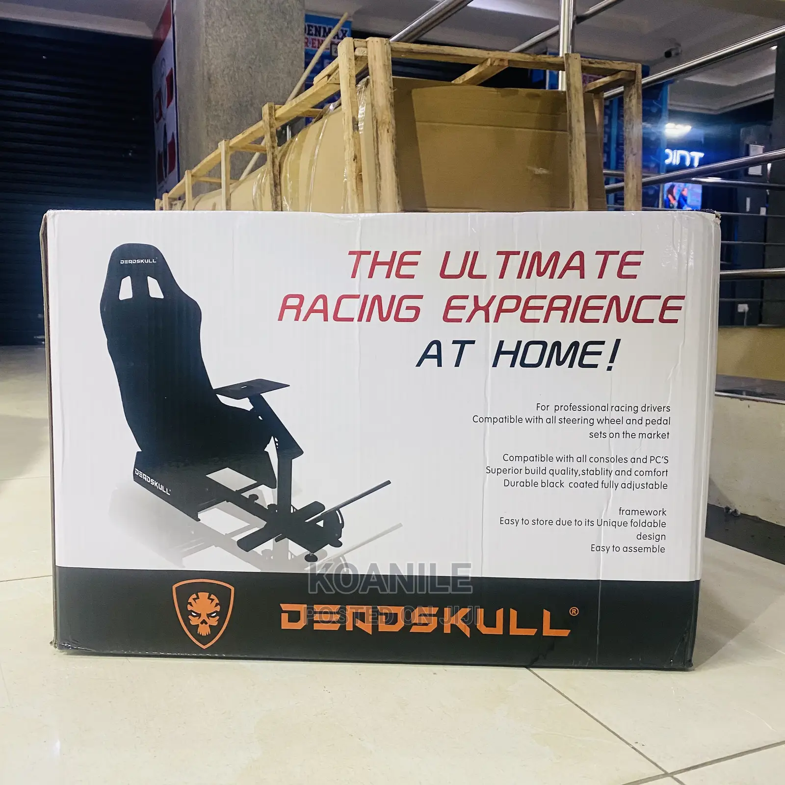Deadskull Gaming Chair!! Racing Simulator Seat!!