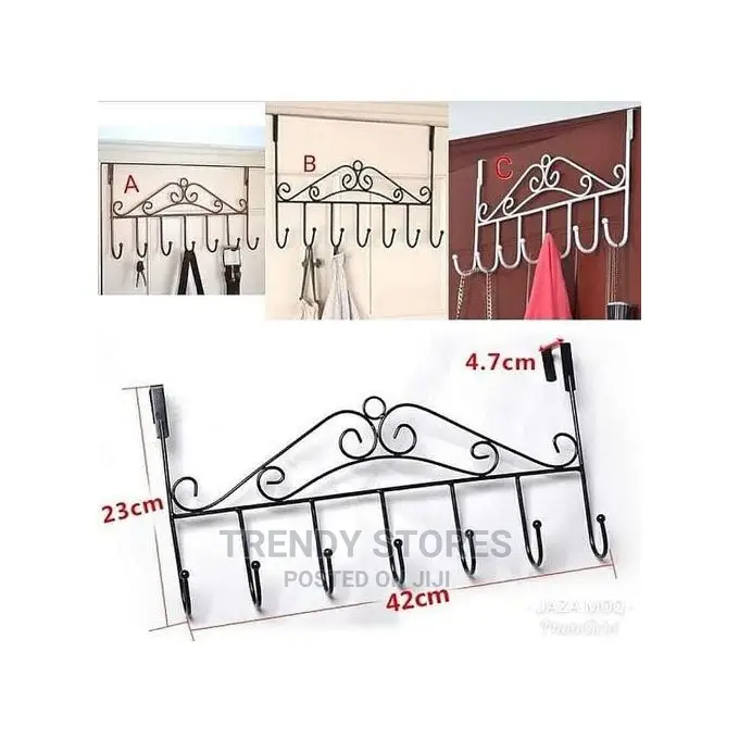 Over the Door Hanging Rack - Black