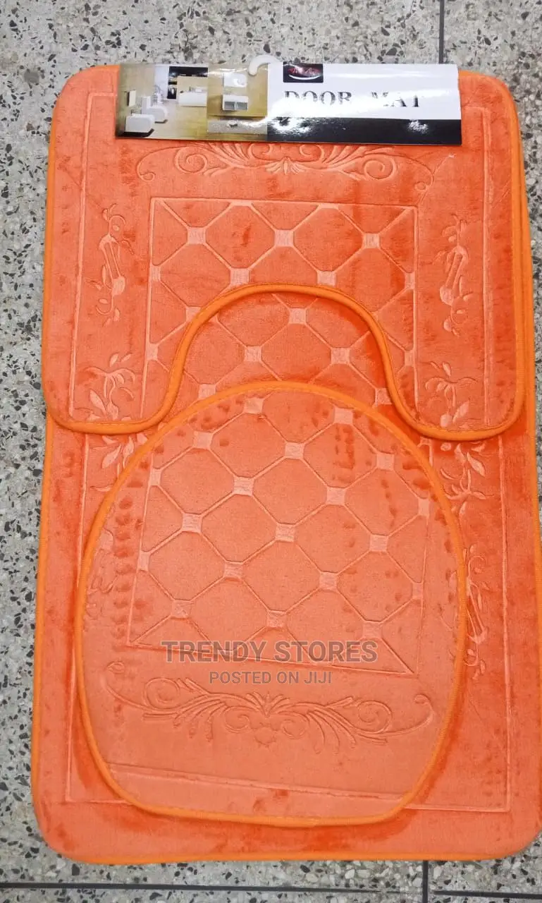 3pcs Non Slip, Absorbent Microfiber Bathroom Mat