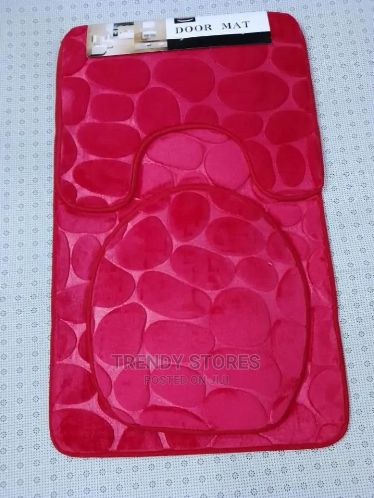 3pcs Non Slip, Absorbent Microfiber Bathroom Mat