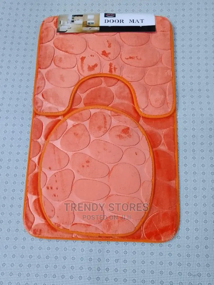 3pcs Non Slip, Absorbent Microfiber Bathroom Mat