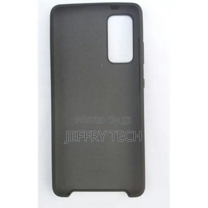 Silicone Back Case Cover for Samsung Galaxy S20 Fe, -Black