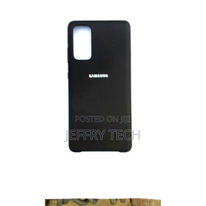 Silicone Back Case Cover for Samsung Galaxy S20 Fe, -Black