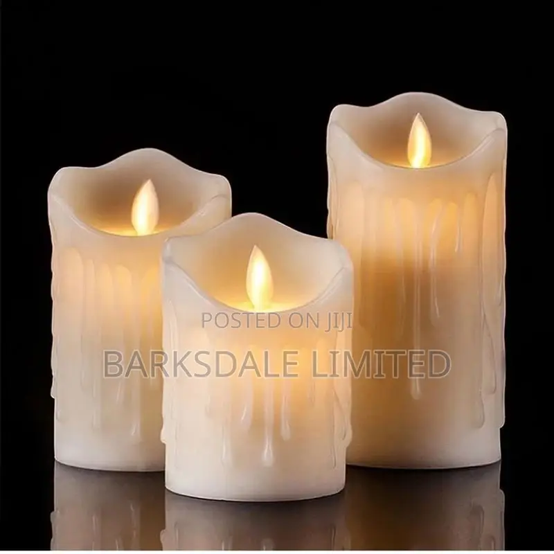3 Battery Operated Electronic Flame Candle Flameless Led - 3