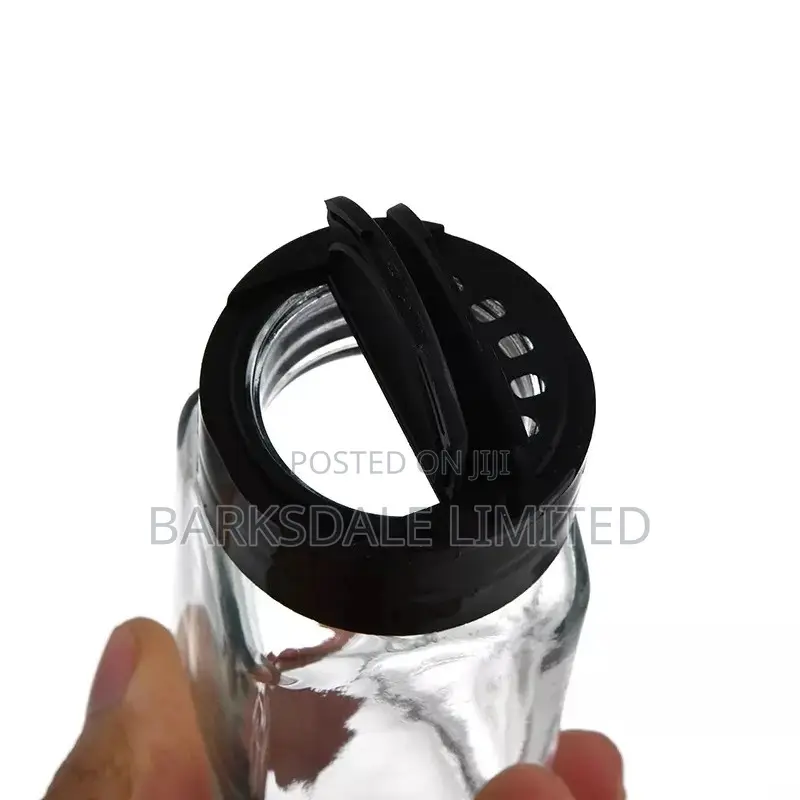 180ml Clear Salt Spice Pepper Shaker Glass Condiment Bottle