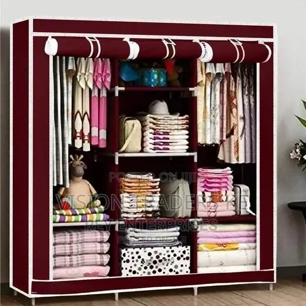 3 Column Wooden Wardrobe