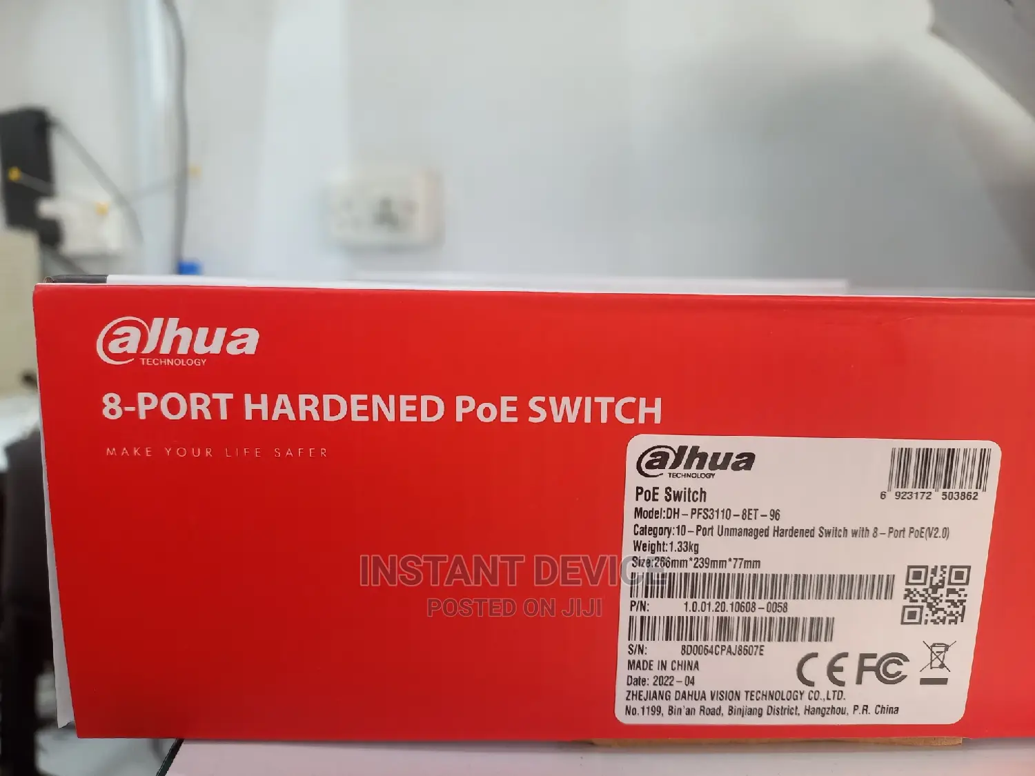 Dahua 8 Port Hardened Poe Switch