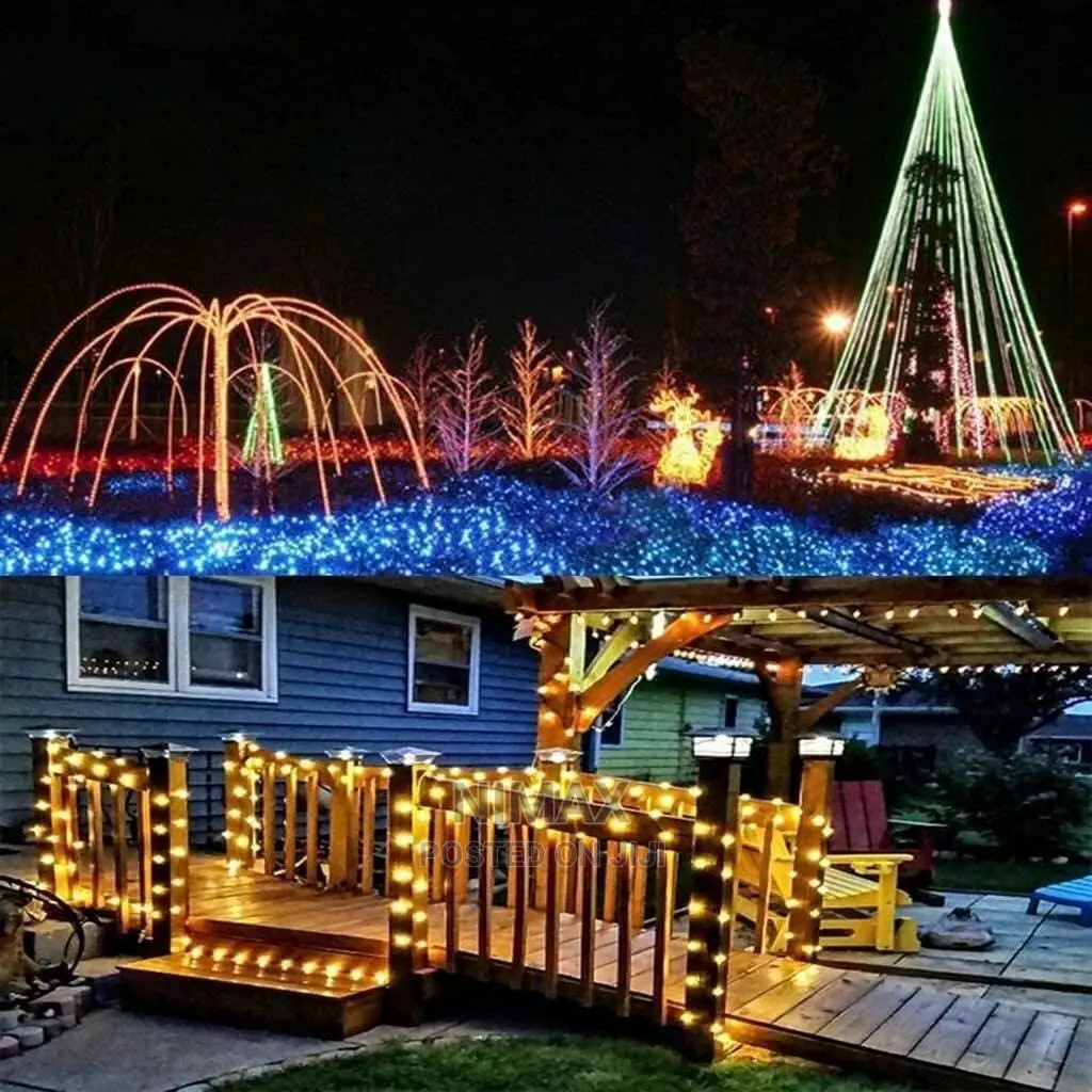 Christmas Warm Led White/ Gold Bright 10mtrs Long Led