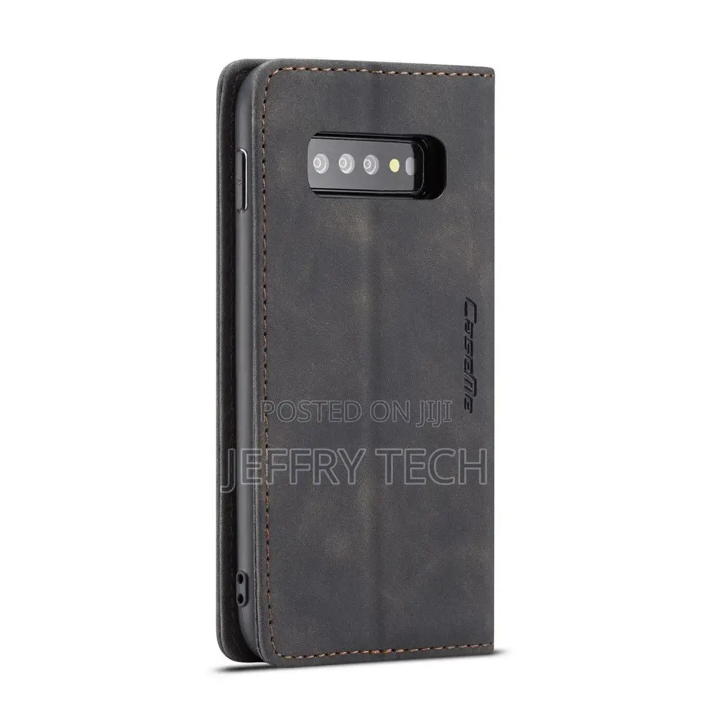 Caseme Wallet Magnetic Case for Samsung Galaxy S10 Plus, Lea