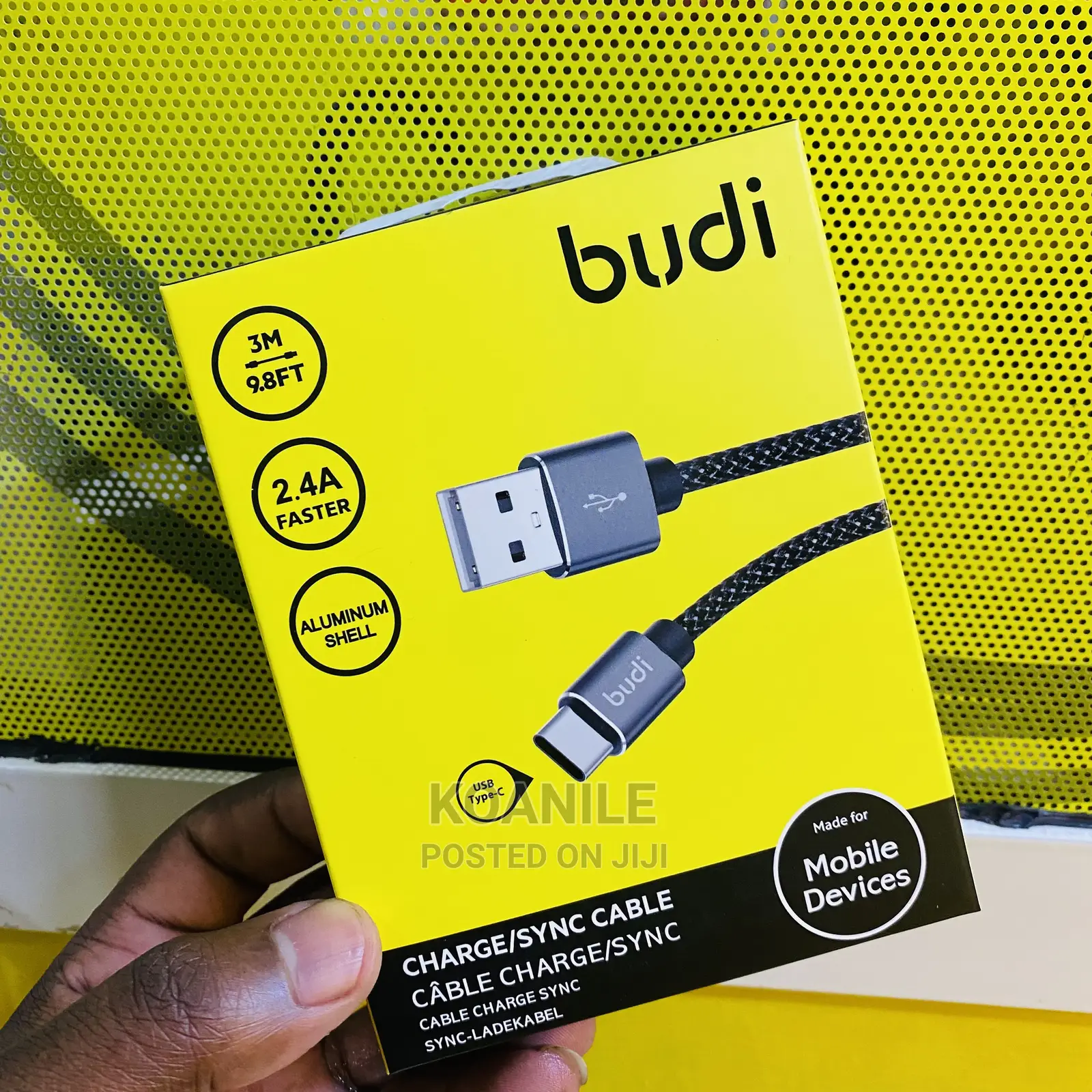 3 Metres USB to Type C Cable (High Quality)