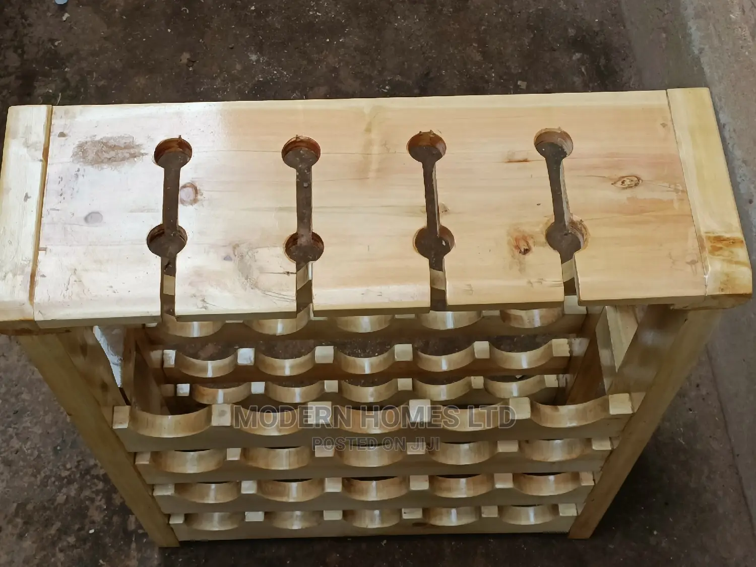 Custom Free Standing Wine Shelf Holder