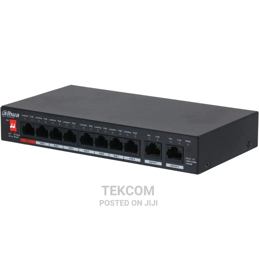 Dahua 8 Port Hardened Poe Switch