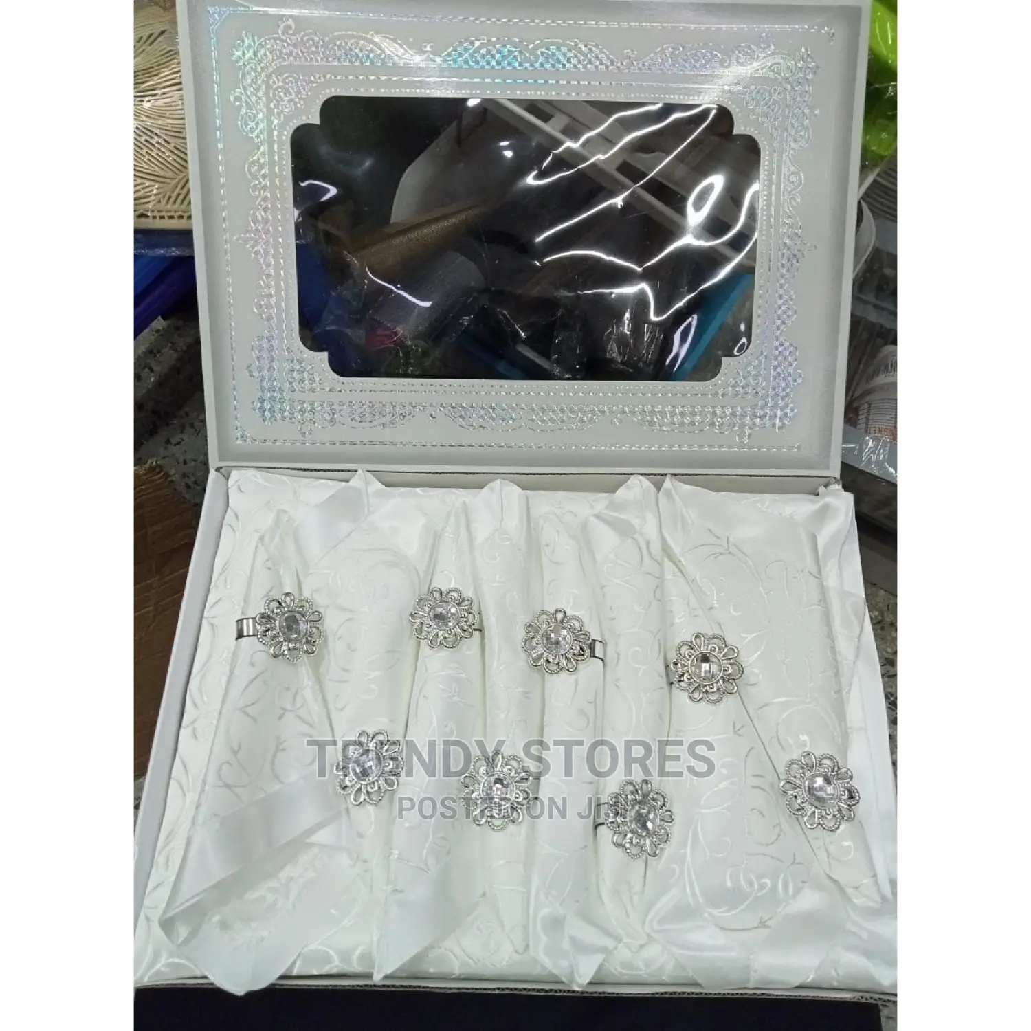 Table Cloth, 8 Pieces Napkin With Napkin Holders