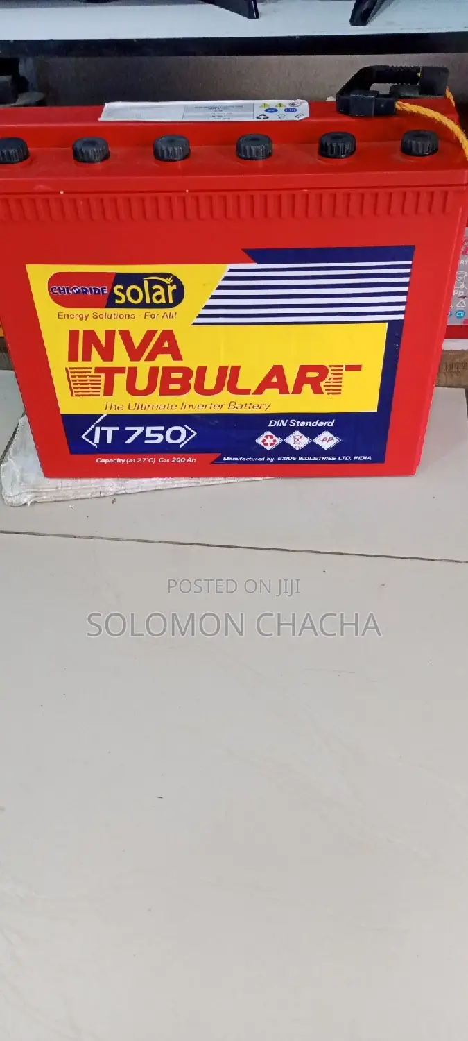 Inva Tubular 12v/200ah Chloride Exide Solar