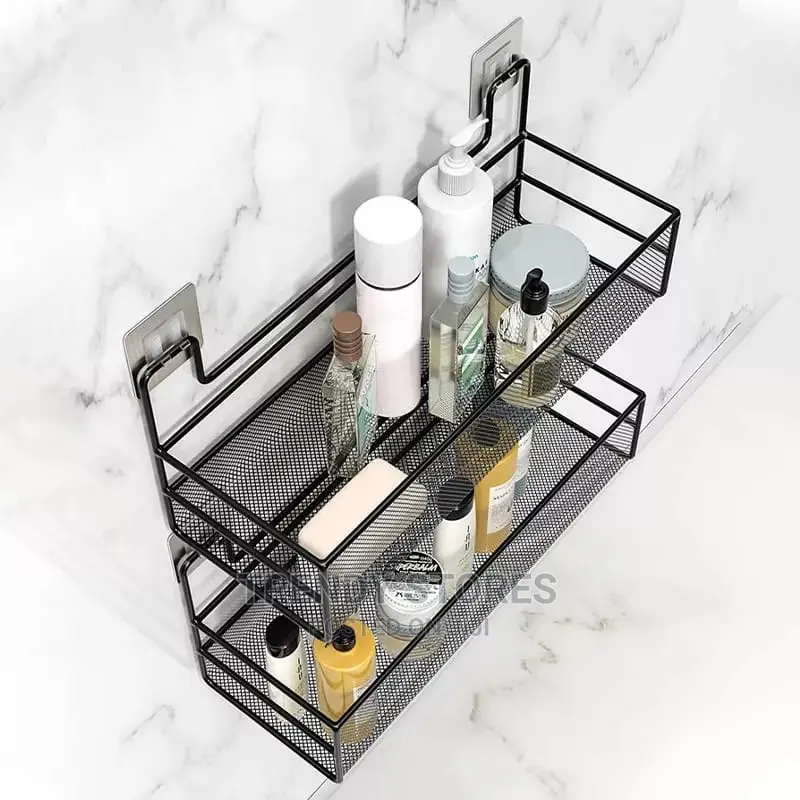 Wall-Mounted Bathroom Shelf Shower Shampoo Rack