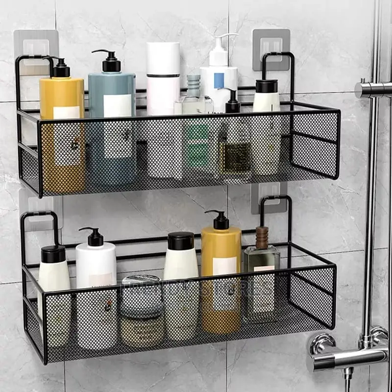 Wall-Mounted Bathroom Shelf Shower Shampoo Rack