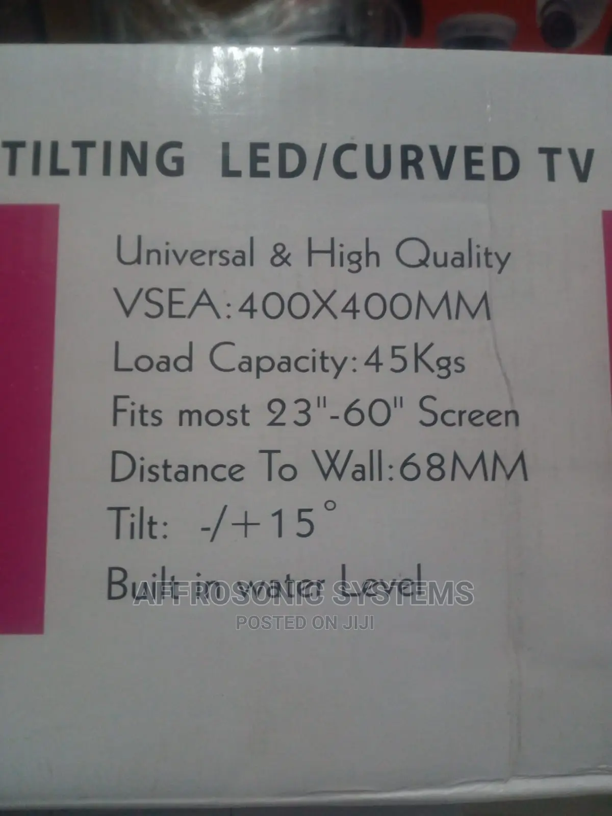 Sh44t Universal Tilting Led/ Curved TV Wall Mount