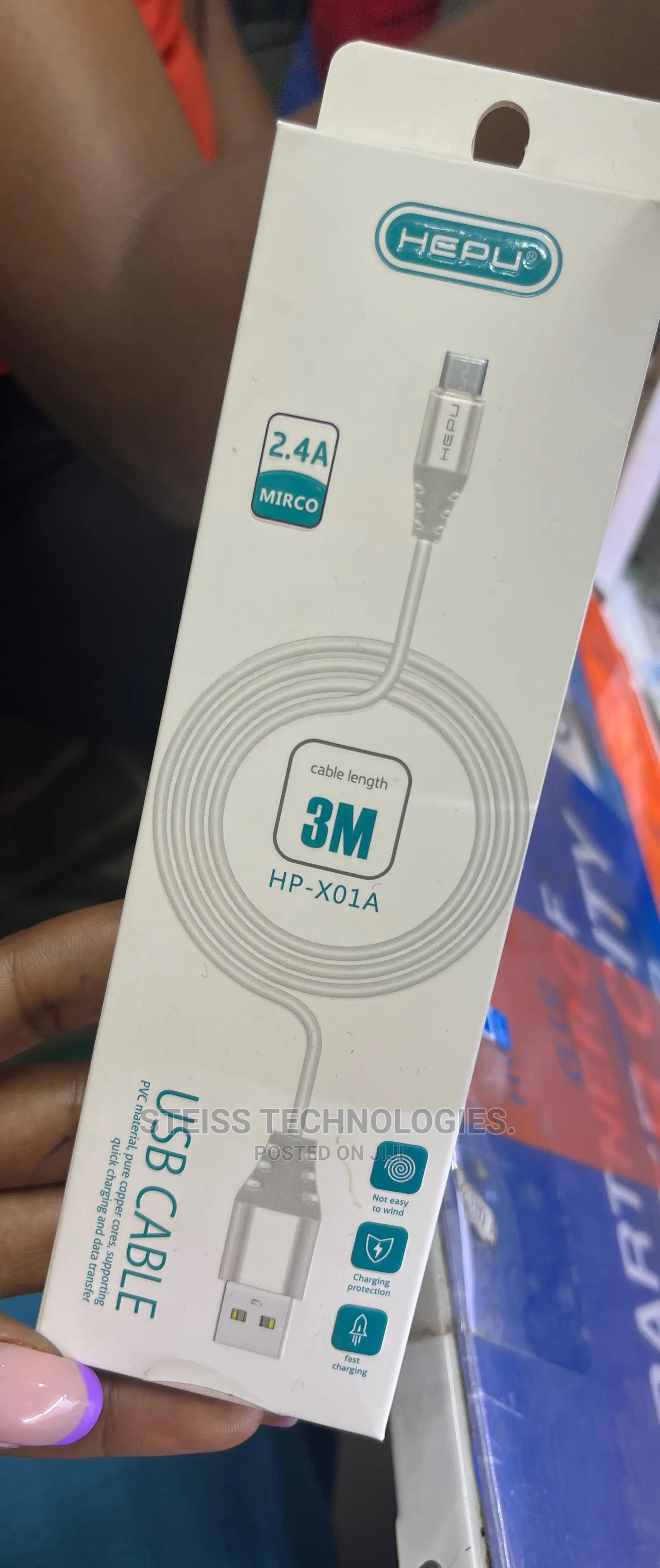 3metres Android Cable.