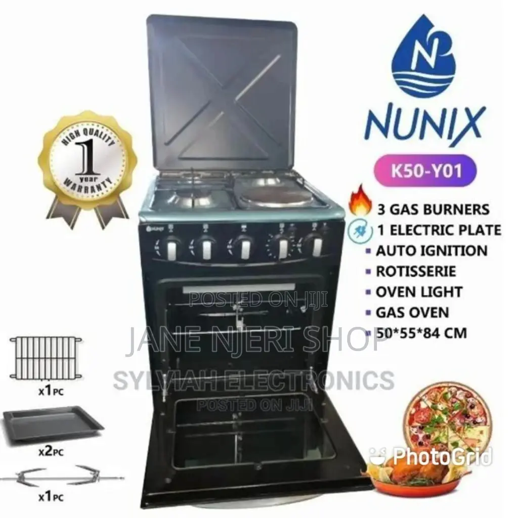 Nunix Cooker 4 Gas Burner Standing