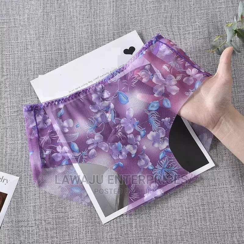 3pcs Women Transparent Thin Mesh Panties