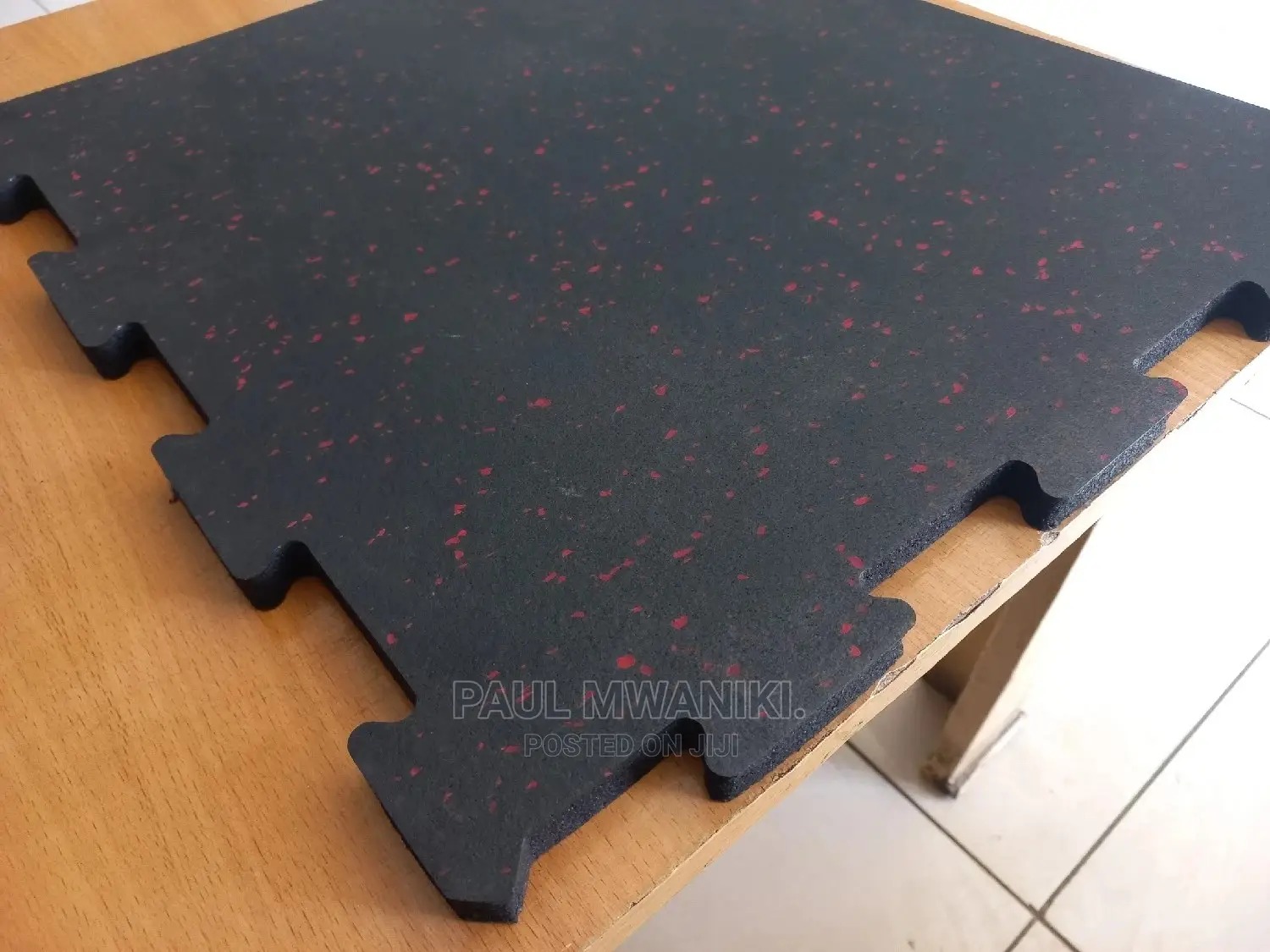 Gym Rubber Mat Interlock. 15mm