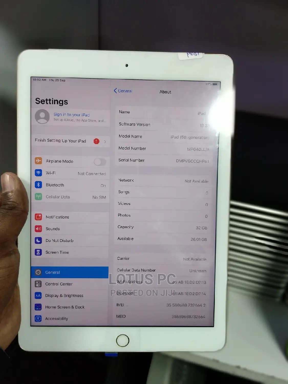 Apple iPad Air 32 GB Yellow