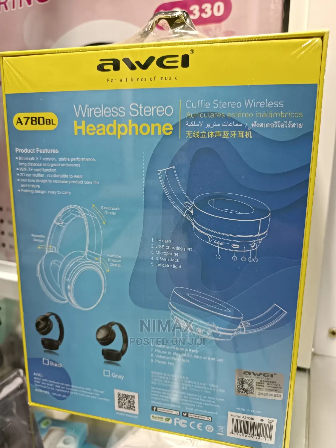 Awei Wireless Headphones With Super Bass