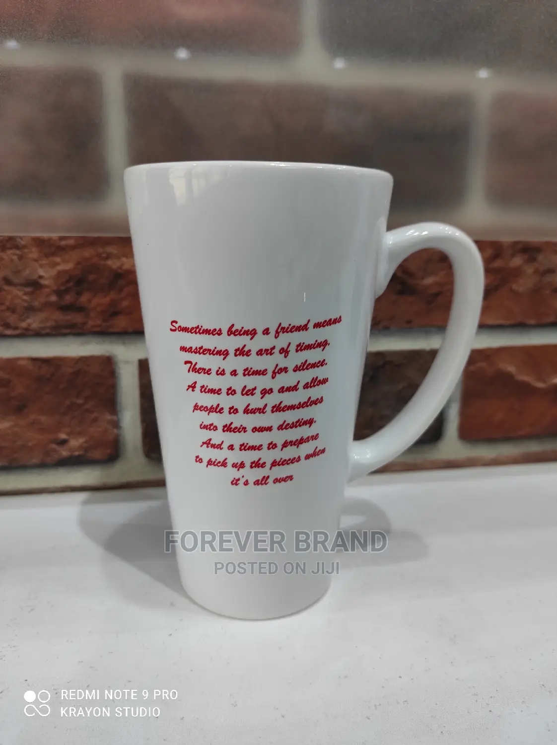 White Conical Mug – Big 443ml