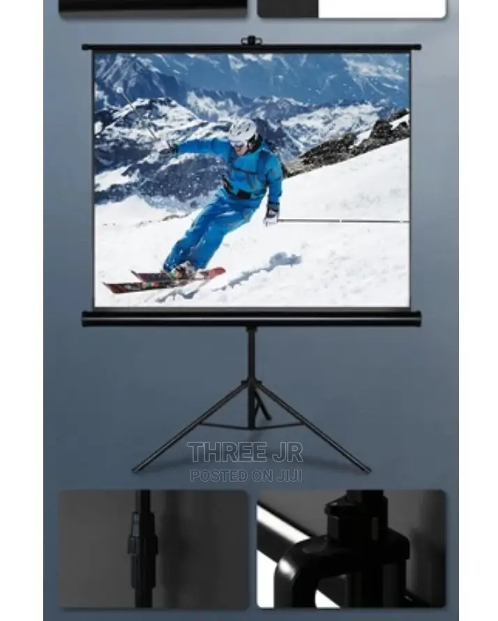 Easily Adjustable Tripod Projection Screen