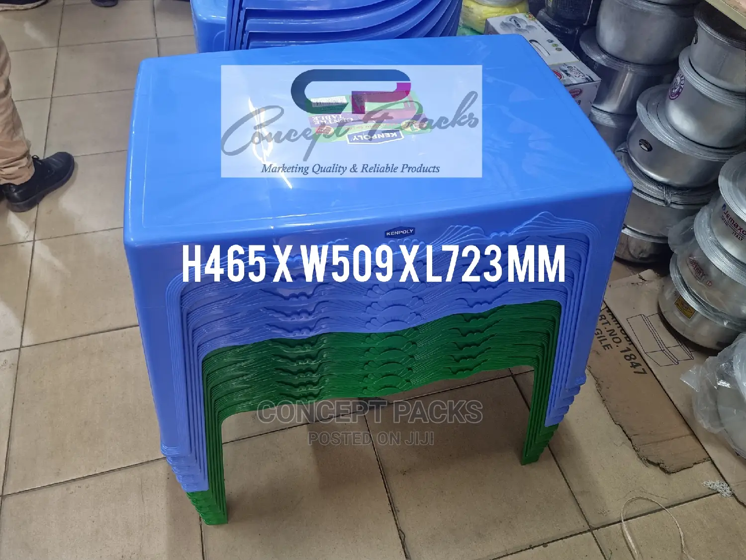 Kenpoly Plastic Small Coffee Table Size: H465 X W509 X L723 Mm