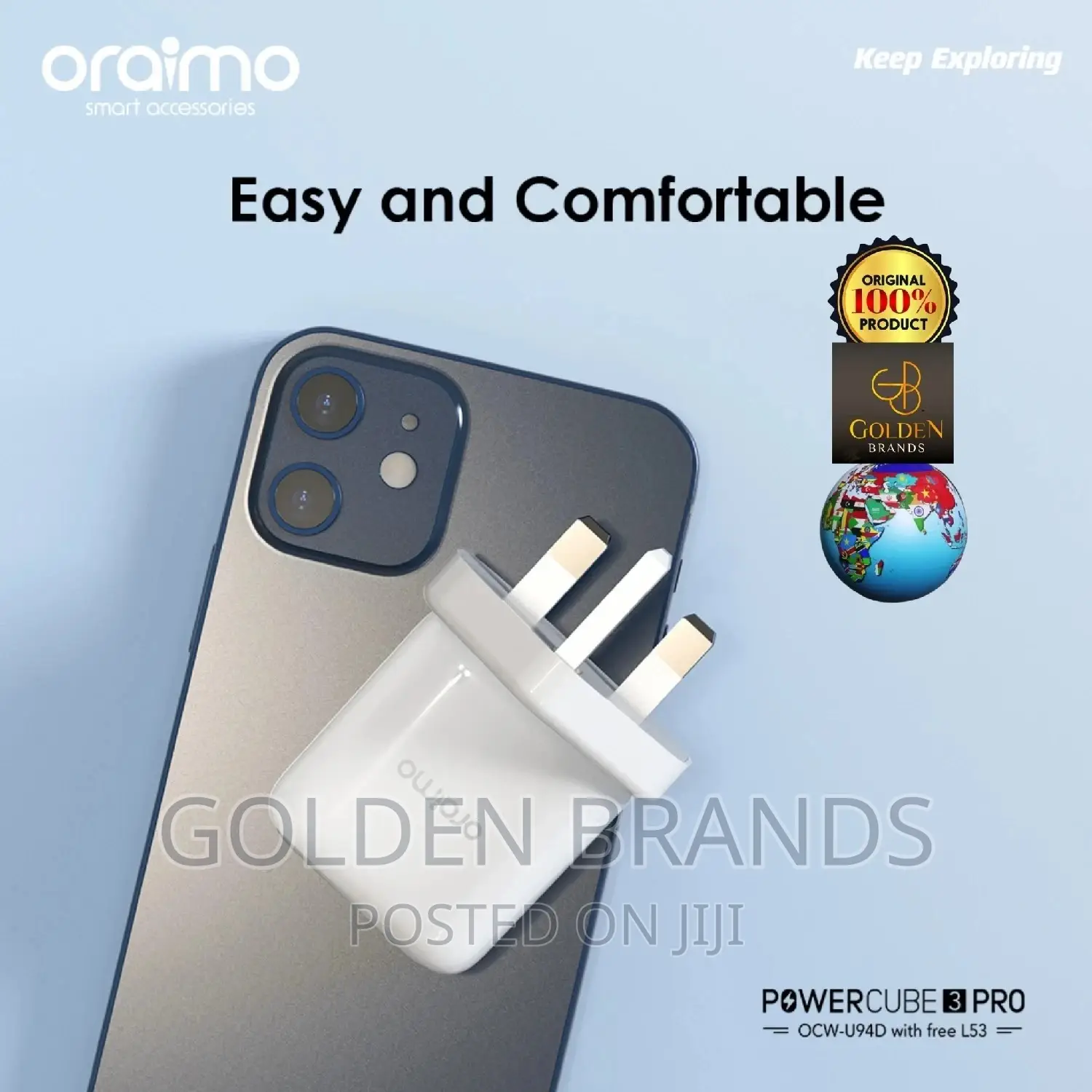 Oraimo Powercube 3 Pro 18W Fast Charging Kit for iPhone