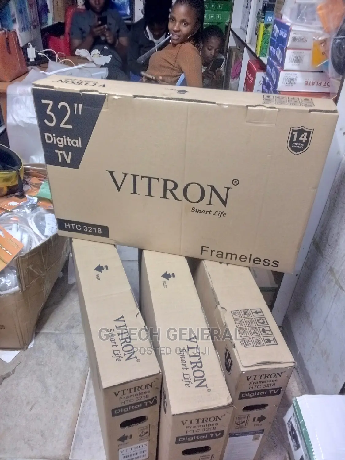 Vitron Frameless 32" Inch Hd Led Digital Tv