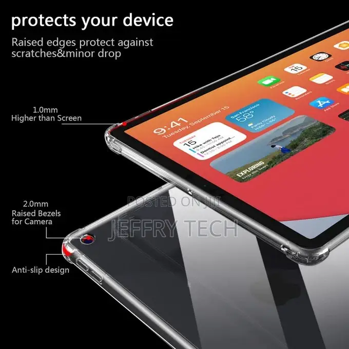 Clear Case Cover for Apple iPad Pro 10.2 [2021]